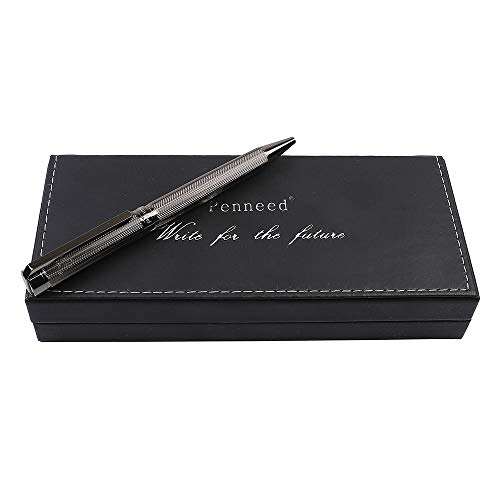 Penneed Ballpoint Pen with Gift Box, Metal Pen for Men Women Executive Business Office School Supplies, Refillable 0.7mm Black Ink B8(Classic Black) - Image 3