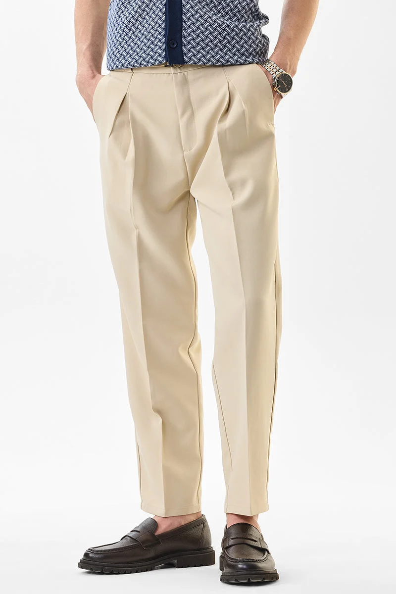 SNITCH بنطلون كوري بقصة عادية مطاطي