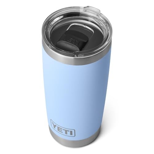 YETI Rambler 20 oz Tumbler, Stainless Steel, Vacuum Insulated with MagSlider Lid, Big Sky Blue - Image 1