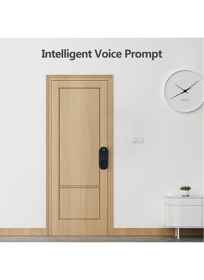 Generic - Fingerprint Door Lock Five Unlocking Ways Password Key Magnetic Card Phone APP Luminous Panel Intelligent Voice Prompt Indoor Wooden Door Security Lock - Image 1