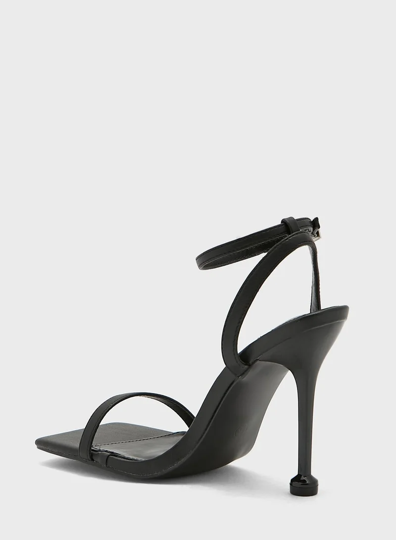 PUBLIC DESIRE Ida Wide Fit High Heel Sandals