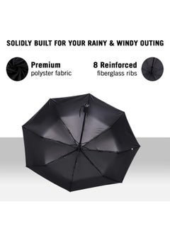 GIORDANO Giordano UV Protection Unisex Auto Open and Close Umbrella Use for Rain, Monsoon, Sunlight, Windproof Automatic Umbrella for Men and Women | Travel Sleeve, Cover | Regular Size  - Image 3