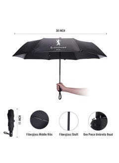 GIORDANO Giordano UV Protection Unisex Auto Open and Close Umbrella Use for Rain, Monsoon, Sunlight, Windproof Automatic Umbrella for Men and Women | Travel Sleeve, Cover | Regular Size  - Image 2