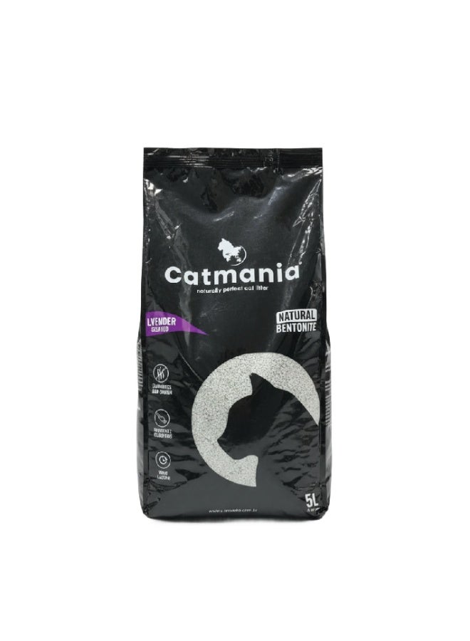 كاتمانيا رمل القطط كاتمانيا المتكتل – برائحة اللافندر 5 لتر