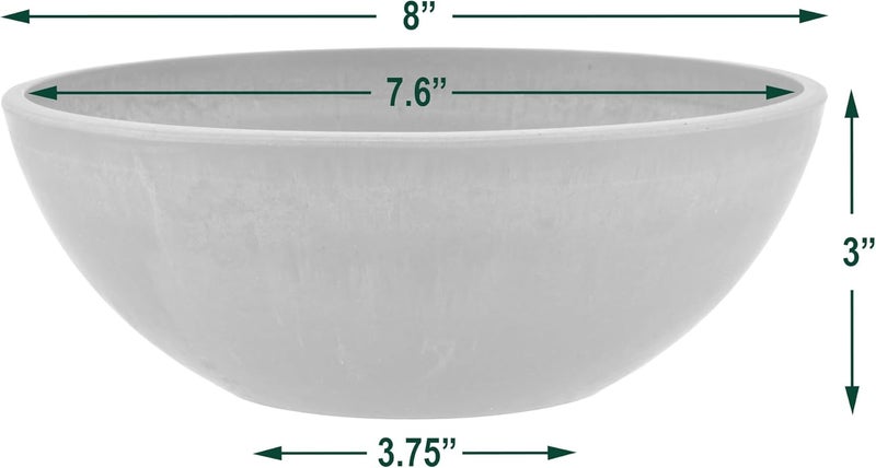 PSW M20TP وعاء حديقة، وعاء زرع، وعاء مركزي، وعاء حديقة خيالية 8 بوصة، عدد 1 (عبوة من 1) - Image 4