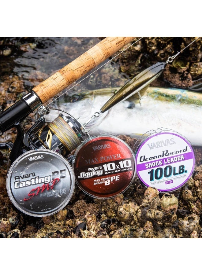 VARIVAS Ocean Record Shock Leader Nylon Fishing Line, 50m , 35lb to 300lb Test Leader Line, for Casting, Jigging, Trolling - Image 3