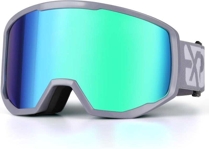 EXP VISION Ski/Snowboard Goggles for Men Women, OTG Snow Goggles Anti Fog UV Protection - Image 1