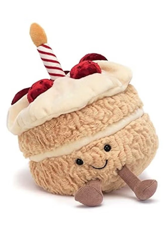 Birthday Cake Stuffed Animal Toy, Birthday Cake Collectable Plush Decoration 20 cm - Image 2