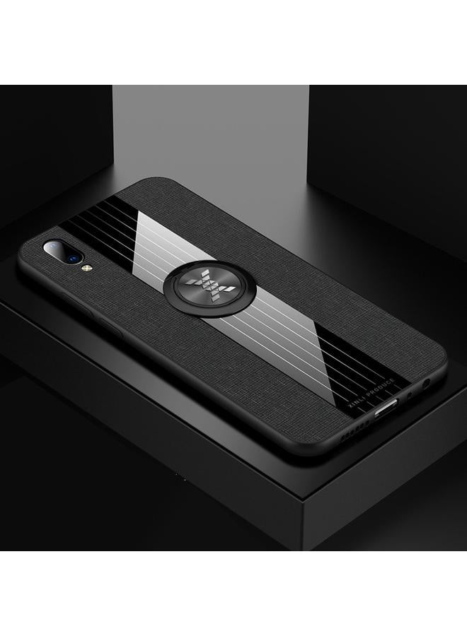 The Bros Case For Vivo Y97 Stitching Cloth Texture Shockproof TPU Protective Case with Ring Holder