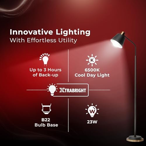 Eveready Xtrabright Emergency Rechargeable 23W LED Bulb for Power Cut | Cool Day Light (6500K) | Energy Efficient | 3 Hour Battery Backup | B22 Base - Image 3