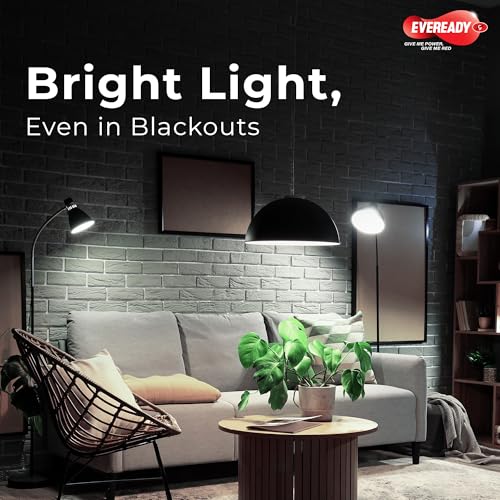 Eveready Xtrabright Emergency Rechargeable 23W LED Bulb for Power Cut | Cool Day Light (6500K) | Energy Efficient | 3 Hour Battery Backup | B22 Base - Image 5