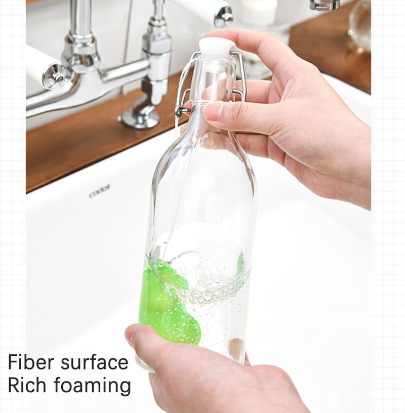 klarako Magic Beans Bottle Cleaner - Beans-Shaped Bottle Cleaning Sponge, 2023 New Heat Resistance Reuseable Bottle Cleaning Sponge for Internal Cleaning of Small Mouth Water Bottle (9pc) - Image 4