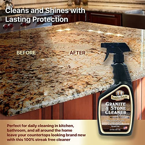 Parker Bailey Parker & Bailey Granite & Stone Cleaner - Countertop Kitchen Island Cleaning Spray Marble Tile Slate Quartz Daily Bathroom Counter -White, 24 Oz - Image 2