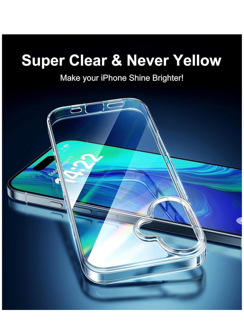 Generic - Case Compatible with iPhone 16 Plus (6.7-Inch) Case Crystal Clear Soft TPU Gel Case Flexible Silicone Anti-Scratch Transparent TPU Cover - Clear - Image 1