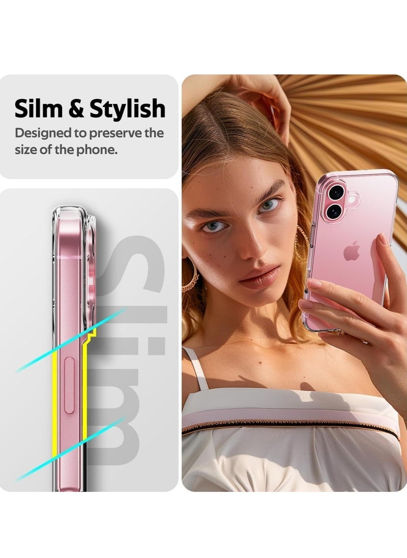 Generic - Case Compatible with iPhone 16 Plus (6.7-Inch) Case Crystal Clear Soft TPU Gel Case Flexible Silicone Anti-Scratch Transparent TPU Cover - Clear - Image 1