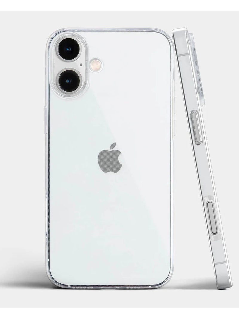 Generic - Case Compatible with iPhone 16 Plus (6.7-Inch) Case Crystal Clear Soft TPU Gel Case Flexible Silicone Anti-Scratch Transparent TPU Cover - Clear - Image 1