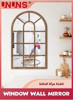 UNUNS Wall Mirror Window Decor,Mirrors Arched Farmhouse For Living Room Bedroom Entryway Bathroom Vanity  - Image 2