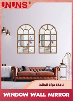 UNUNS Wall Mirror Window Decor,Mirrors Arched Farmhouse For Living Room Bedroom Entryway Bathroom Vanity  - Image 5
