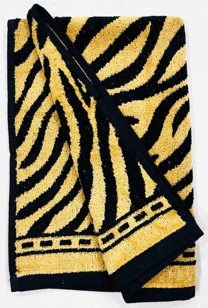 Bombay Dyeing Velour 500 GSM Tiger Printed 100% Cotton Super Soft Hand Towels. (2) - Image 2