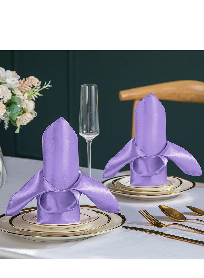 Y&D 15 Pieces Of Soft High Density Satin Napkin Cloth For Hotel Restaurant 43*43CM - Image 1