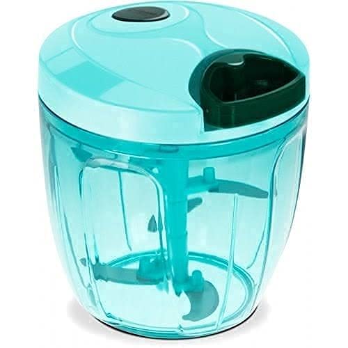 Chintavan Enterprise 1000ml Heavy Duty Premium Grey Blue Handy Manual Chopper for Vegetable Fruit Chopper Pack of 1 - Image 1