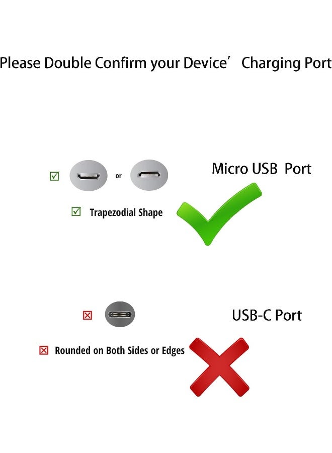 PDEEY كابل مراقبة الأطفال PDEEY، بديل لـ LBTech، Owlet، Infant Optics، eufy، Moonybaby، VAVA - كابل شاحن Micro USB بطول 13 قدم - Image 2