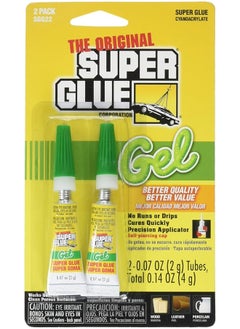 Super Glue The Original Sgg22 12 Thick Gel Tube Double Pack  - Image 1