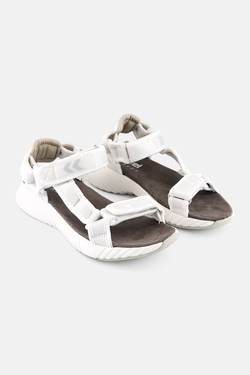 Hummel Kids Boy Open Trek Velcro Closer Sandals, White  - Image 1