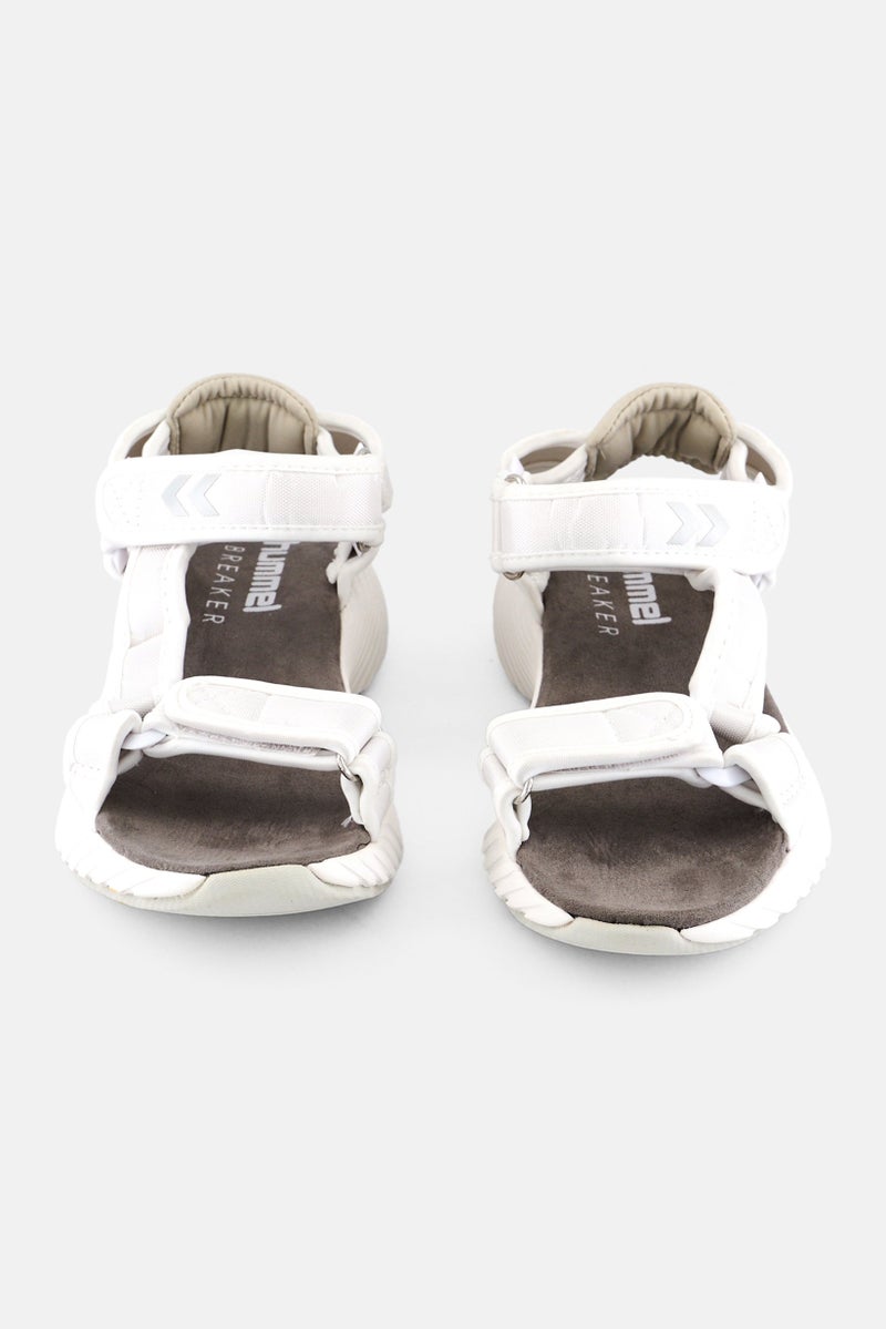 Hummel Kids Boy Open Trek Velcro Closer Sandals, White  - Image 4
