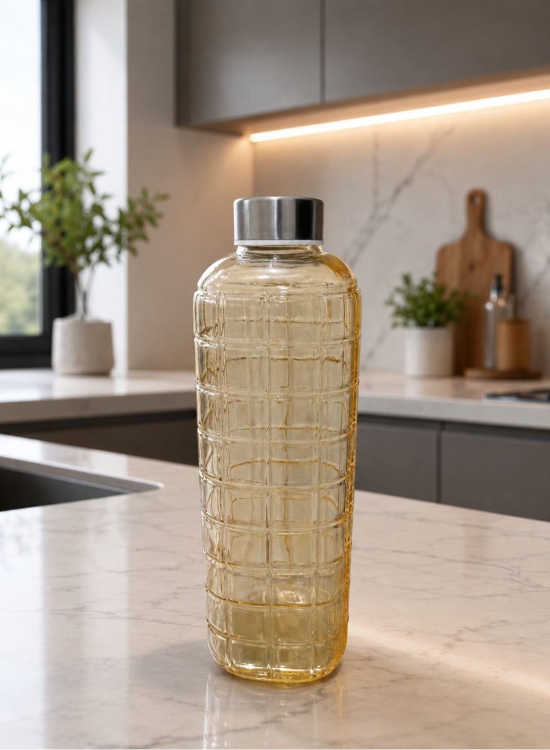 Imported multishape Glass water bottle 1 liter