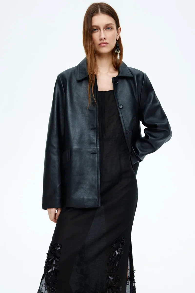 اتش اند ام فستان شفاف مزخرف