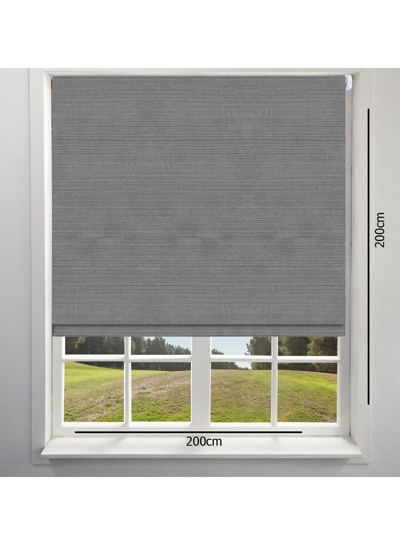Home Gallery Sunlight roller blinds Half Shading 200*200 cm gray - Image 2