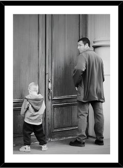 Spoil Your Wall Father & Son Bathroom Funny Design Wall Poster with Black Frame, Wall Arts Home Décor Photo Frames, 30x40 cm by Spoil Your Wall  - Image 1