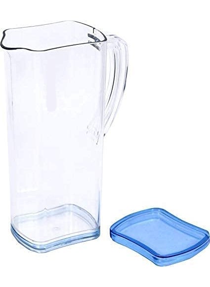 KD ZONE KD ZONE Plastic Unbreakable Jug and Dining Table Transparent Water Juice jug with Lid Drinking Beverage Lemon Multipurpose Use Jug 2 Liter Jug 1 pc  - Image 3
