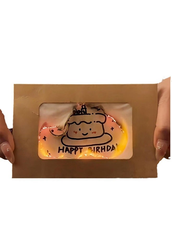 Bukela DIY Birthday Flame Card Burning Envelope Surprise Gift Card for Special Celebrations 