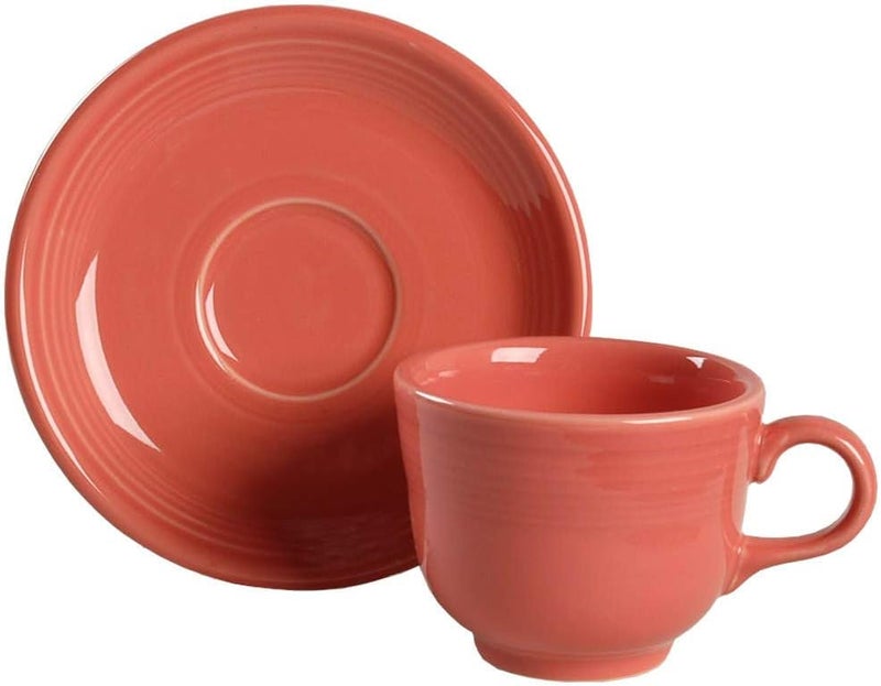 Homer Laughlin Fiesta Flamingo Cup  Saucer