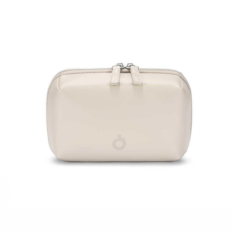 Alot Elegant Quilted Purse PU Leather Handbag with 1-Liter Capacity and Multiple Pockets for Daily Use - Beige - Image 1