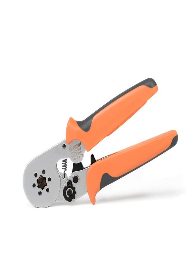 IWISS iCrimp Wire Ferrule Crimping Tool, Hexagonal Crimp Profile, Self-adjusting Wire End-sleeves Crimper for AWG23-10 Insulated Terminal & Non-insulated Ferrule - Image 1