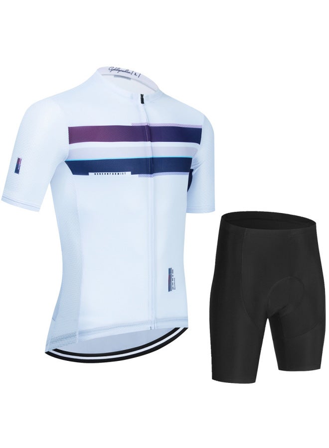 Summer Short-sleeved Cycling Jersey Set, Mountain Bike Sports Cycling Equipment, Oem Processing, One-piece Road Bike