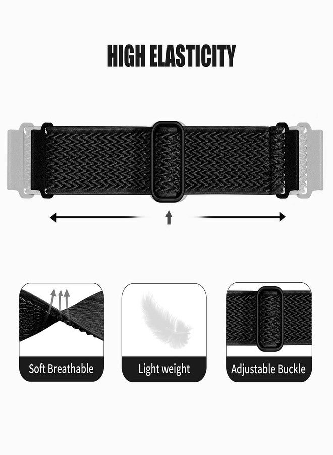 Xininyia Compatible for Withit Giga/Deca, Baolubao/Blackview W50pro&R30Max, Merryking MK70, for Soudorv Y10 Smart Watch Bands, Soft Silicone + Stretch Nylon Adjustable Straps Quick Release Replacement Wristbands - Image 2