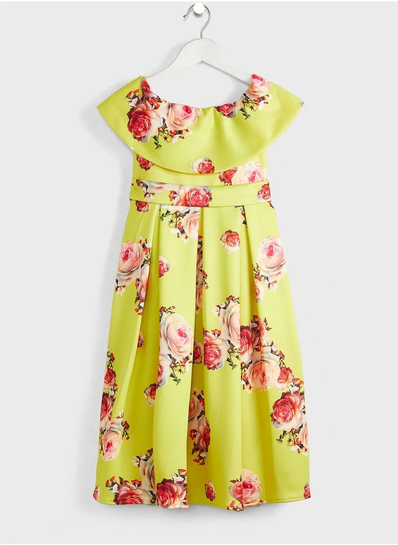Little Golden Apple Kids Floral Print Dress