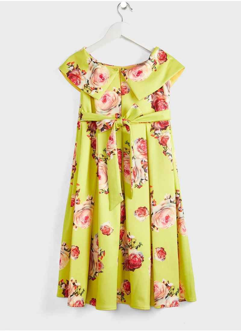 Little Golden Apple Kids Floral Print Dress