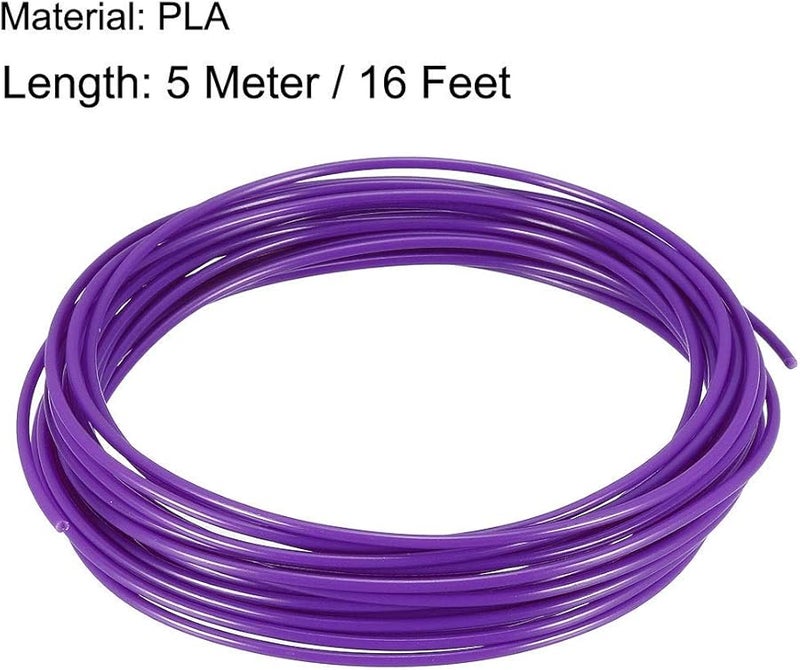 حشوات خيوط قلم ثلاثي الأبعاد من PLA الأرجواني 16 قدمًا 1.75 مم عالية الدقة للطابعة ثلاثية الأبعاد - Image 3