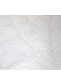 Generic One Layer Microfiber Mattress Topper 8 cm With Rubber Frame White 200x200cm  - Image 5