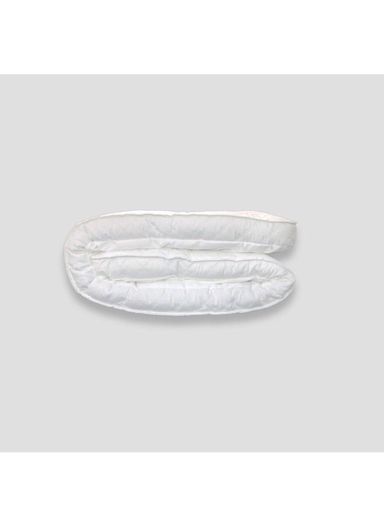 Generic - One Layer Microfiber Mattress Topper 8 cm With Rubber Frame White 200x200cm - Image 1