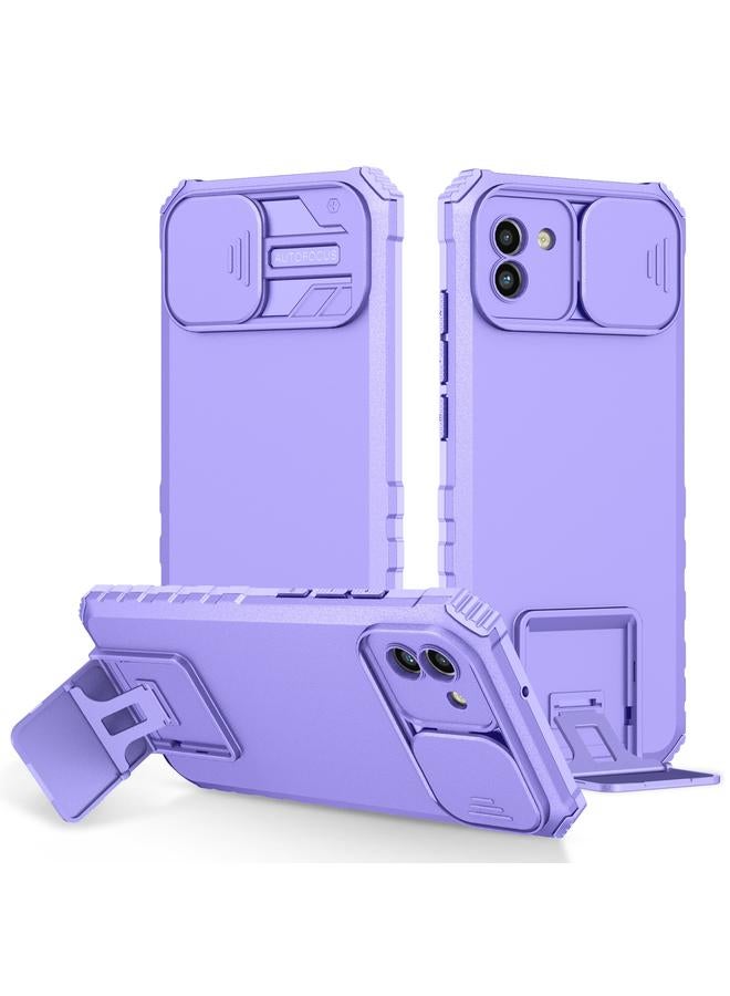 إيروريكس جراب لهاتف Samsung Galaxy A03 مقاس 166 مم مع حامل مجسم وغطاء منزلق وغطاء حماية منزلق - Image 1