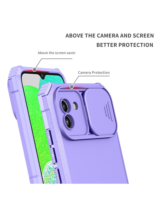 إيروريكس جراب لهاتف Samsung Galaxy A03 مقاس 166 مم مع حامل مجسم وغطاء منزلق وغطاء حماية منزلق - Image 3