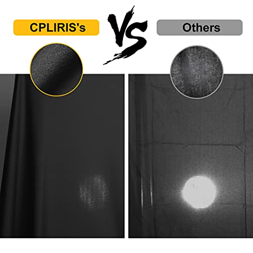 CPLIRIS 10x12ft Black Backdrop for Photography, Large Seamless Polyester Fabric Pure Black Photo Backdrop Curtain for Portrait Photoshoot Party Video - Image 3