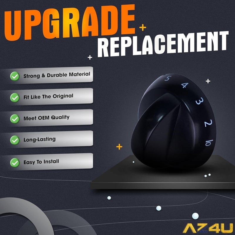 AZ4U 4 عبوة تحتوي على مقبض حريق لموقد الغاز رقم 316220009، يحل محل مقبض الحريق رقم 1379610 (AP4322122، AH1991531) المستخدم في مواقد الغاز من Frigidaire. - Image 3