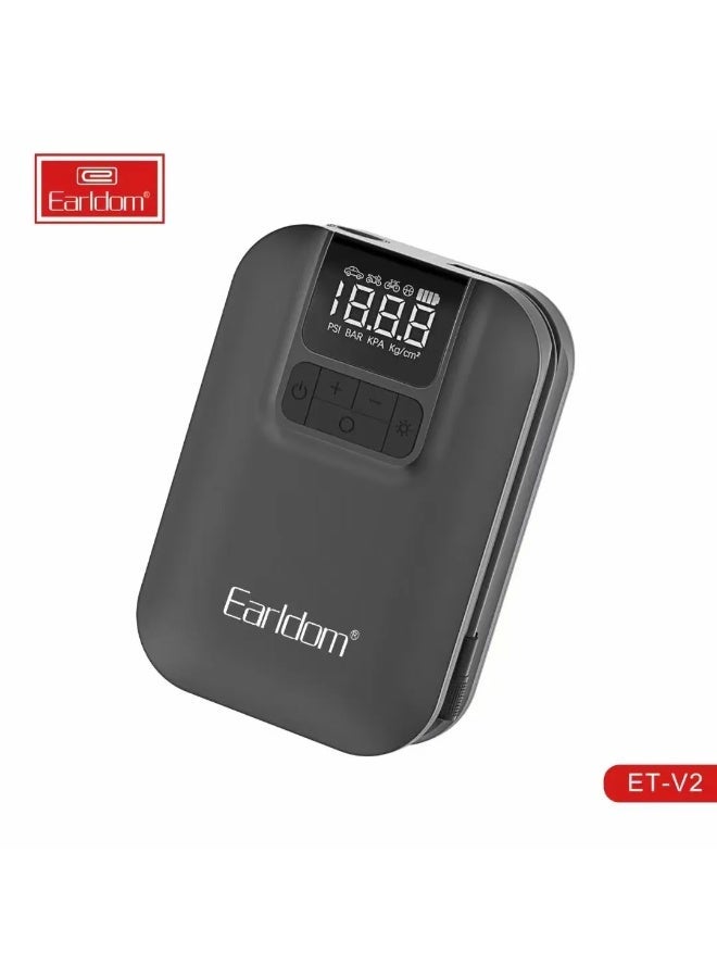 Earldom V2 hot selling mini automatic car tire air compressor pump inflator car air pump Company - Image 1
